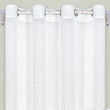 Perdea semi-transparenta, model cu firicele argintii, 140x250 cm
