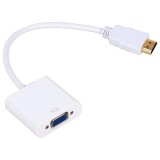 Adaptor HDMI tata (digital) la VGA mama (analog), Active, suporta rezolutie full HD, cablu convertor cu intrare hdmi ieșire vga