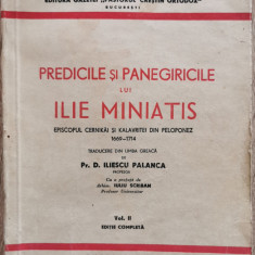 Predicile si panegiricile lui Ilie Miniatis, (vol. 2) - Pr. D. Iliescu Palanca (trad.)