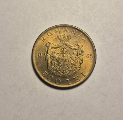500 lei 1945 UNC foto
