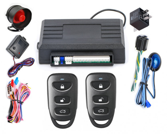 Alarma auto cu 2 telecomenzi KD-59-4