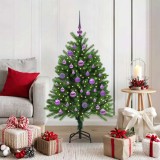 vidaXL Brad de Crăciun cu 150 LED cu suport Verde 120 cm PE 3396315