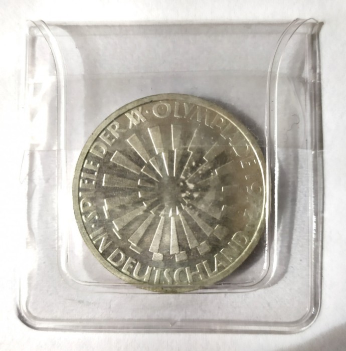 GERMANIA 10 MARCI 1972 J A XX A OLIMPIADA IN BLISTER AUNC UNC