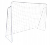 Poarta de fotbal pentru copii, 213x152x75 cm, alb &ndash; otel durabil, usor de asamblat, ideala pentru joaca in aer liber Household NewTrend