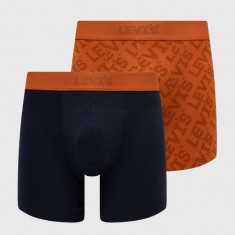 Levi's boxeri 2-pack barbati, culoarea portocaliu