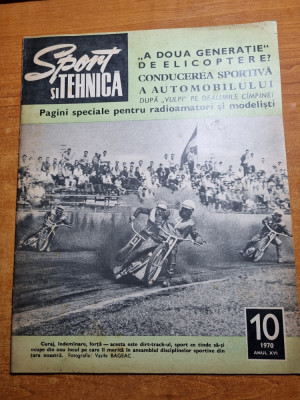 sport si tehnica octombrie 1970-automobilism,un nou plaor romanesc,campina foto