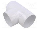 Accesorii: teu rotund albă ABS &Oslash;100mm