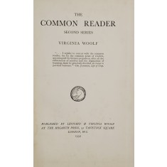 THE COMMON READER , SECON SERIES by VIRGINIA WOOLF , 1932