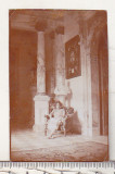 Bnk foto Sinaia- Castelul Peles - Galeria de marmura - 1924, Romania 1900 - 1950, Sepia, Cladiri