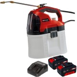 Einhell GE-WS 18/75 Li PXC + Twinpack + 4514095 - Pulverizator 2.5 bar 7.5 l + Set 2 acumulatori si incarcator Li-Ion 18 V 4 Ah