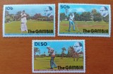 GAMBIA-&#039;SPORT -GOLF&#039;&#039;&#039;-Serie ff veche -Completa 3VAL-MNH LUX -NESTAMPIL.-VEZI SCAN, Nestampilat