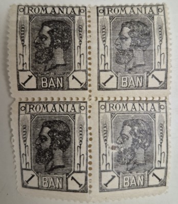 Romania 1900-11 Carol I, 1 ban, M129 foto