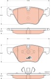 TRW GDB1662 COTEC set placute frana,frana disc