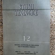 Revista Studii teologice, anul XVIII, Nr. 1-2 IAN - FEB, 1966