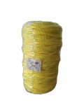Sfoara polipropilena, fir rasucit 6mm x 200m, culoare galbena, Oem