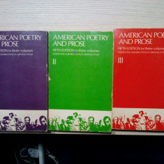 AMERICAN POETRY AND PROSE - 3 Vol.- Norman Foerster -1970, 977+864+943 p.