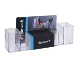 Organizator accesorii machiaj cu compartimente, 30x8x8 cm