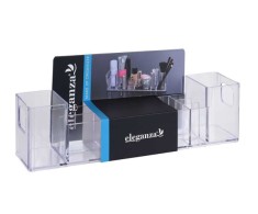 Organizator accesorii machiaj cu compartimente, 30x8x8 cm