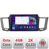 Navigatie TOYOTA RAV 4 2013-2018 Android Octa Core Ecran 2K QLED GPS 4G 4+32GB 360 KIT-247+EDT-E409-2K CarStore Technology
