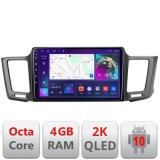 Navigatie TOYOTA RAV 4 2013-2018 Android Octa Core Ecran 2K QLED GPS 4G 4+32GB 360 KIT-247+EDT-E409-2K CarStore Technology