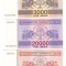 SV * Gruzia / Georgia ex-URSS * Lot 2000 - 3000 - 20000 - 30000 - 500000 KUPONI LARI 1993 - 1994 * UNC