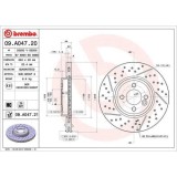 Set discuri frana Mini Mini (R50, Mini (R56), Mini Cabriolet (R52), Mini Clubvan (R55), Mini Convertible (R57), Mini Coupe (R58), Mini Roadster (R59), BREMBO