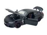 Macheta metal BMW M8 replica 1:24 negru cu sunete, lumini deschide usi, capota si portbagaj