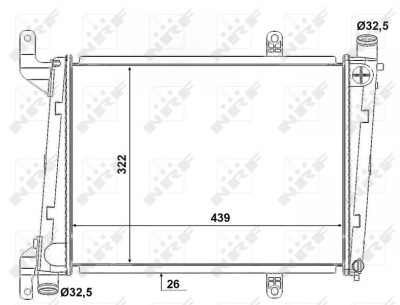 NRF 53193 Radiator, racire motor foto