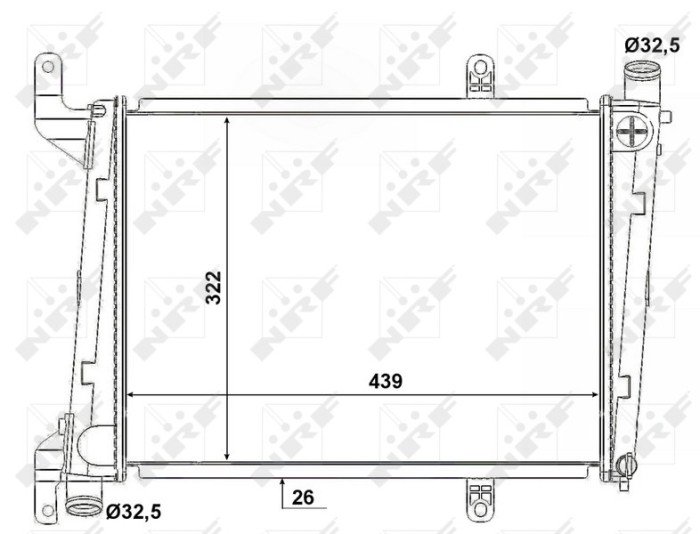 NRF 53193 Radiator, racire motor