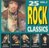CD - Various &ndash; 25 Rock Classics Vol.2, Album 1CD-Set 1992, Made in the EEC.