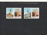 ROMANIA 2004 LP 1652 a 75 ANI ZEPPELINUL DEASUPRA BRASOVULUI VINIETE DIFERITE, Nestampilat