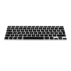 Husa pentru tastatura Apple MacBook Air 13&#039;&#039;/MacBook Pro Retina 13&#039;&#039;-15&#039;&#039; (to mid 2016), Kwmobile, Negru, Silicon, 37223.01