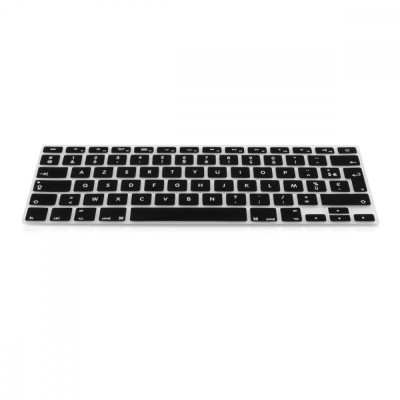 Husa pentru tastatura Apple MacBook Air 13&amp;#039;&amp;#039;/MacBook Pro Retina 13&amp;#039;&amp;#039;-15&amp;#039;&amp;#039; (to mid 2016), Kwmobile, Negru, Silicon, 37223.01 foto