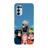 Husa compatibila cu Oppo A54 5G model Kakashi Team Naruto Shippuden, Silicon, TPU, Viceversa, Transparent, Carcasa