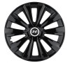 Set 4 Capace Roti Autohelix MSA&reg;, potrivite jantelor de R14, pentru Hyundai, model delta negru