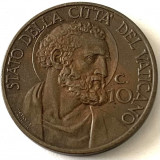 Cumpara ieftin VATICAN 10 CENTESIMI 1929,(PAPA PIUS XI.), RARA, Europa, Bronz