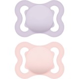 MAM Supreme 0m+ suzetă Purple/ Pink 2 buc