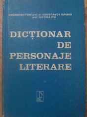 DICTIONAR DE PERSONAJE LITERARE - CONSTANTA BARBOI, IUSTINA ITU foto