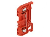 Conector &icirc;mbinare șine 0,08-1,5mm&sup2; 2 borne roșu 279, Wago