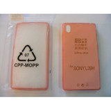 Husa Silicon Ultra Slim Rosie pentru Sony Xperia Z1 - Protectie Subtire si Usoara