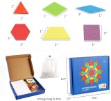 Joc educativ montessori tipTangram 155 piese din lemn - CX-202214