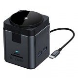 Cumpara ieftin Hub USB-C cu Incarcare Wireless QI BlitzWolf BW-TH17, 9in1, Negru