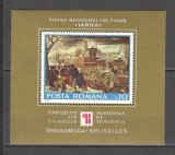 Romania.1975 Expozitia filatelica THEMABELGA:Pictura-Bl. ZR.554