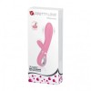 Vibrator Iepuras Pretty Love Thomas Roz Silicon, 20cm, Reincarcabil USB, 7 Functii Vibratii