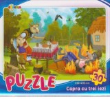 Puzzle 30 piese Capra cu trei iezi