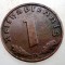 B.079 GERMANIA 1 REICHSPFENNIG 1938 D