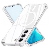 Husa MagSafe pentru Samsung Galaxy S22 5G S901, Techsuit, Shockproof, Transparenta