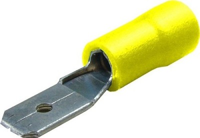 Papuc tata 6,2 mm, galben, sertizare, izolat - 125923 foto