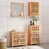 VidaXL Set mobilier de baie, 4 piese, lemn masiv de nuc