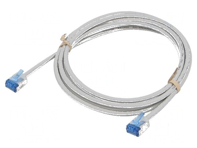 Cablul Patch U/FTP 6a 2m LSZH gri 32AWG aurit